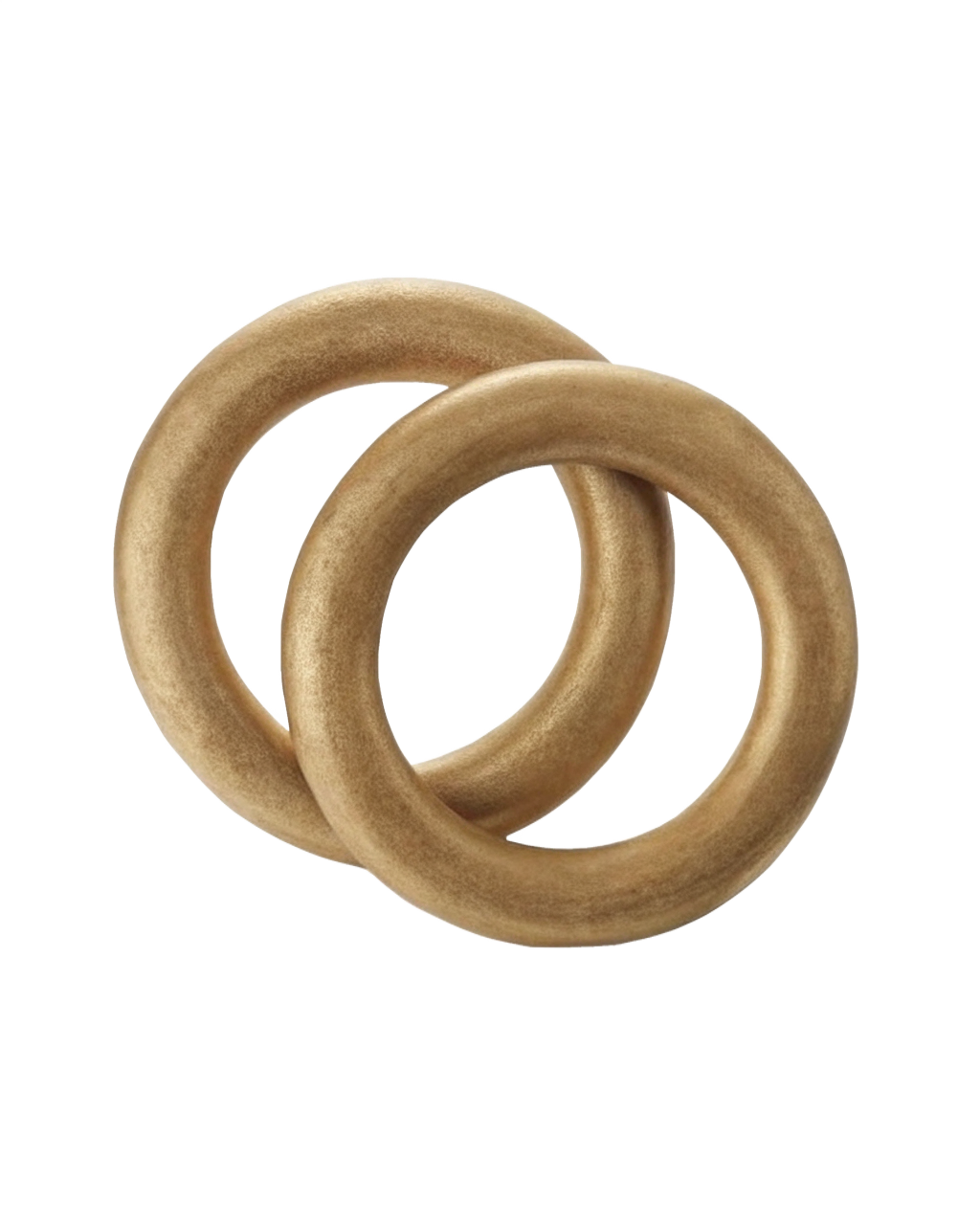 Two interlocking rings