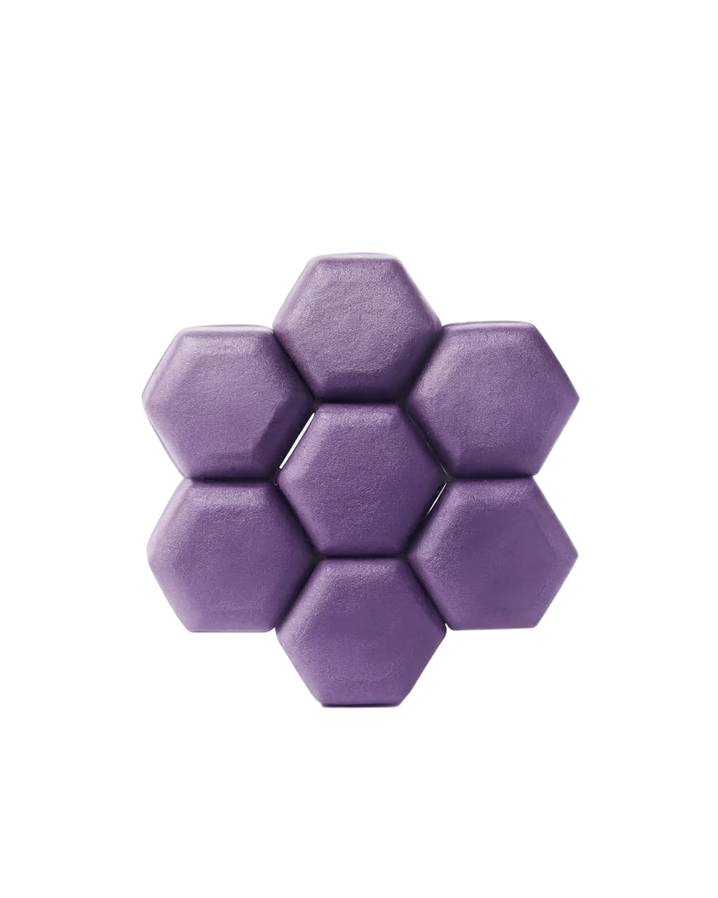 Seven hexagonal modules fitted into one shape